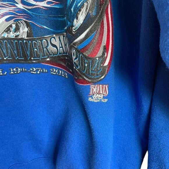 Kool April Nights Men's Sweatshirt Zip Collar Kool April Nights Logo 2014 Size L - Picture 10 of 12